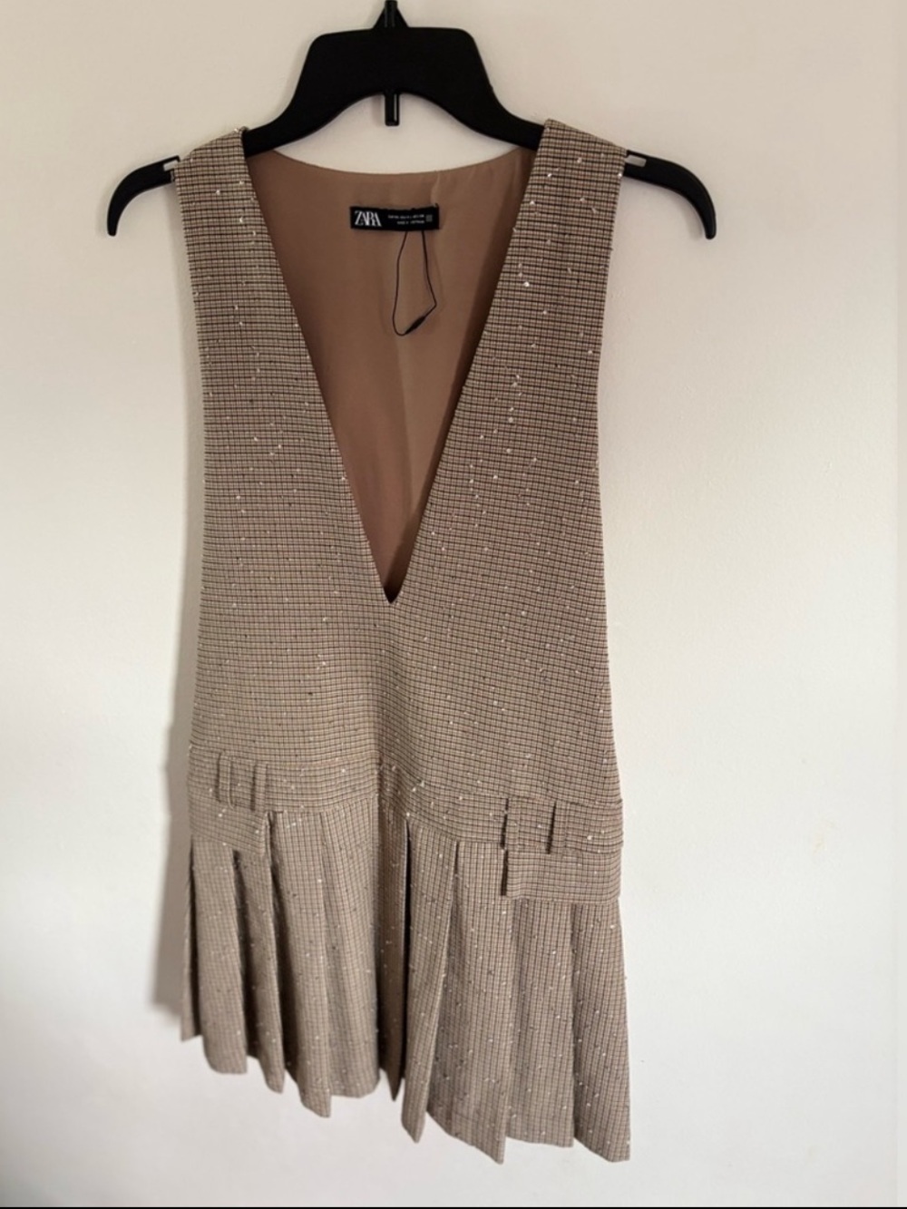 Zara Beige Backless Women's Dress - Picture 4 of 4